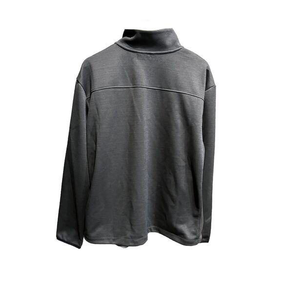 Peloton Dark Grey 1/4 Zip Men's Athletic Sweater Jacket Size XL Zip Pockets - Picture 2 of 5